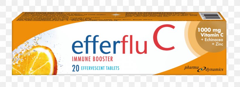 Dietary Supplement Efferflu C Immune Booster Vitamin C Effervescent Tablet, PNG, 1340x486px, Dietary Supplement, Brand, Common Cold, Dose, Effervescent Tablet Download Free