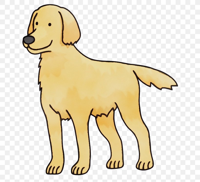 Dog Dog Breed Golden Retriever Retriever Yellow, PNG, 750x750px, Watercolor, Dog, Dog Breed, Golden Retriever, Paint Download Free