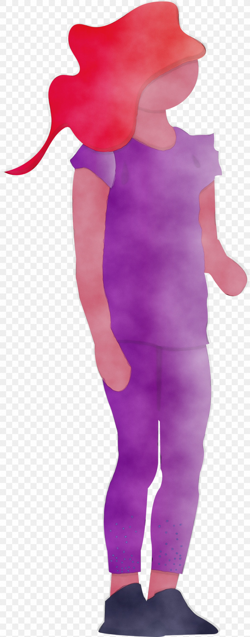 Pink Purple Violet Costume Muscle, PNG, 1180x3000px, Watercolor, Costume, Magenta, Muscle, Paint Download Free