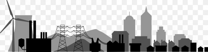 Skyline Electricity Urban Area Cityscape Skyscraper, PNG, 1000x253px, Skyline, Academic Conference, Academic Journal, Black And White, Building Download Free