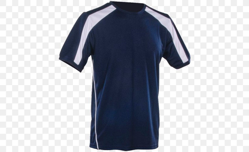 Sports Fan Jersey T-shirt Tennis Polo Sleeve, PNG, 500x500px, Sports Fan Jersey, Active Shirt, Blue, Electric Blue, Jersey Download Free