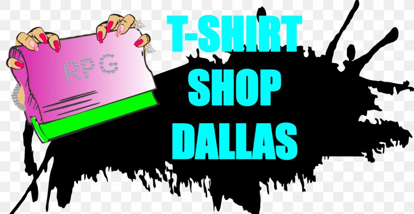 T-Shirt Shop Dallas Logo Printed T-shirt Printing, PNG, 1500x776px, Tshirt, Art, Brand, Dallas, Dye Download Free