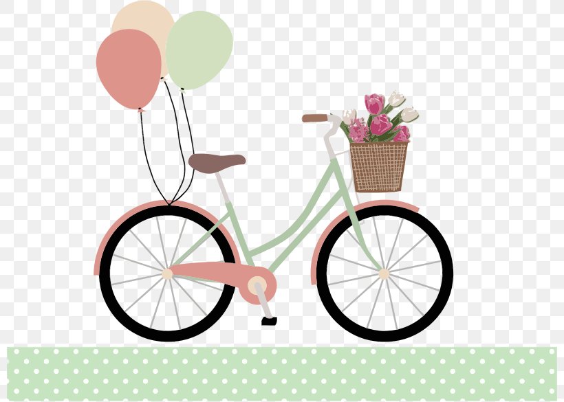 Tandem Bicycle Cycling Clip Art, PNG, 800x585px, Bicycle, Balloon, Bicycle Accessory, Bicycle Baskets, Bicycle Frame Download Free