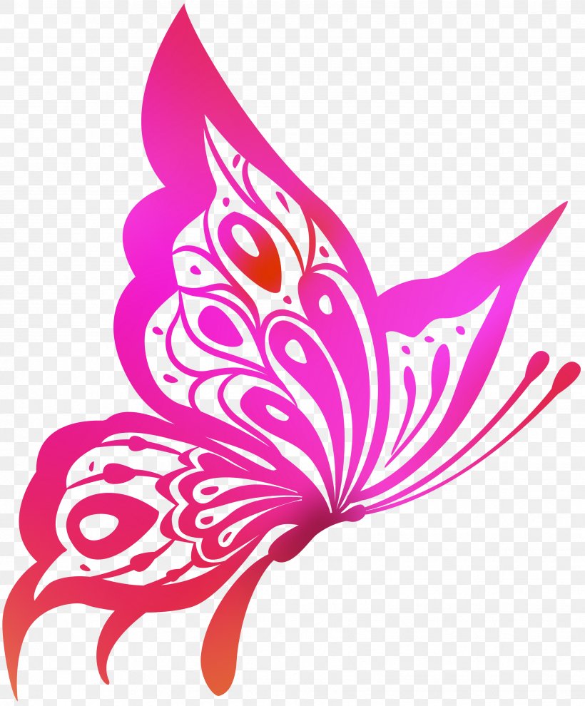 Desktop Wallpaper Clip Art, PNG, 3468x4190px, Drawing, Art, Butterfly, Flora, Flower Download Free