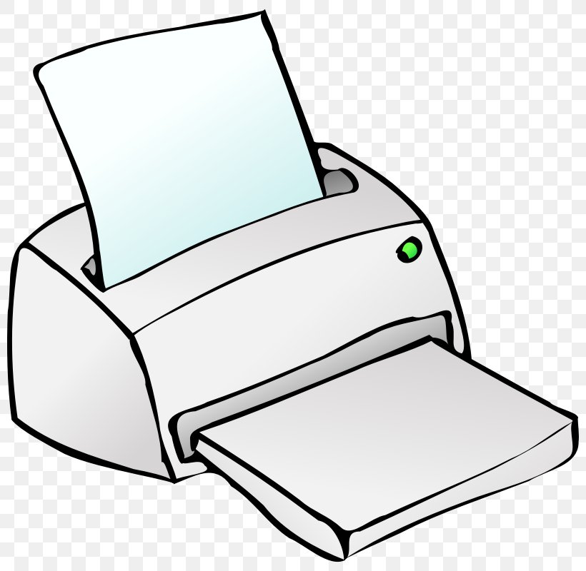 Printer Free Content Printing Clip Art, PNG, 800x800px, Printer, Area, Black And White, Bmp File Format, Chair Download Free