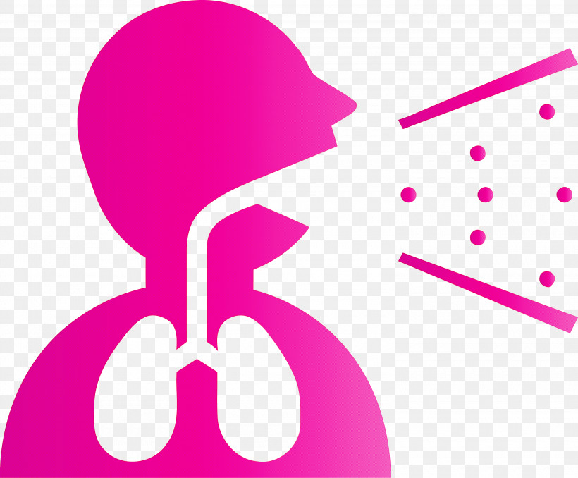 Coughing, PNG, 3000x2483px, Coughing, Line, Magenta, Material Property, Pink Download Free