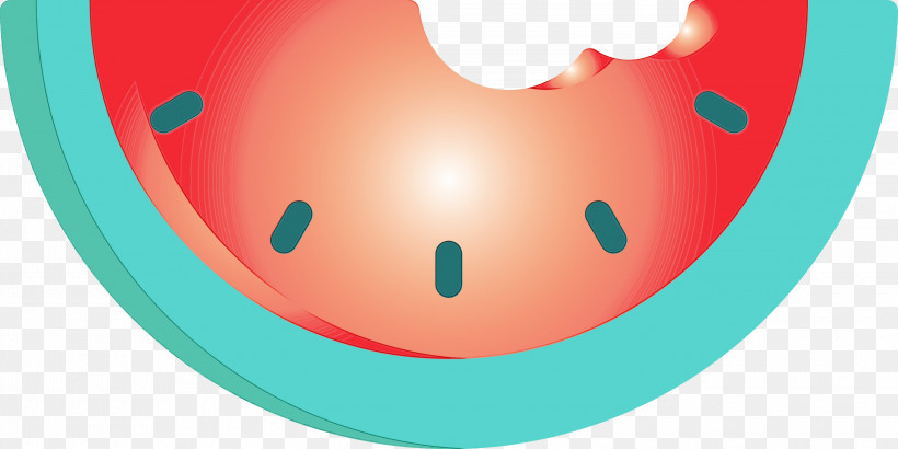 Smile Circle, PNG, 3000x1501px, Watermelon, Circle, Paint, Smile, Watercolor Download Free