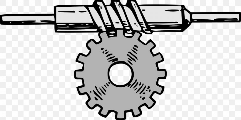 Gear Worm Drive Clip Art, PNG, 1280x640px, Gear, Bicycle, Black And White, Computer, Computer Worm Download Free