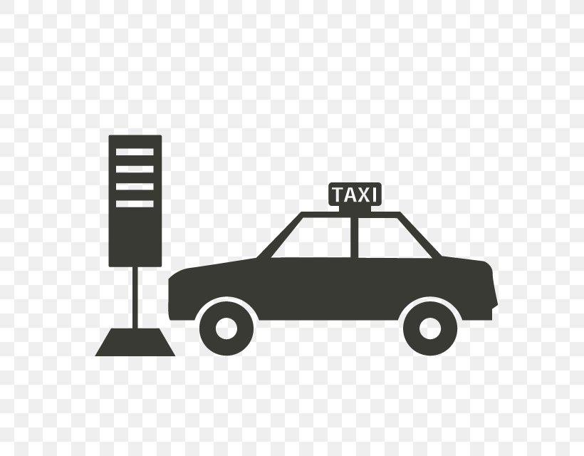 Taxi Bus Clip Art, PNG, 640x640px, Taxi, Automotive Design, Automotive Exterior, Black, Black And White Download Free