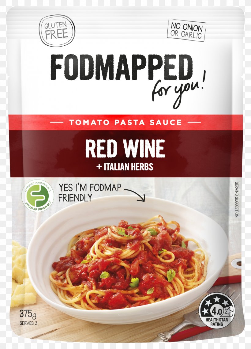 FODMAPPED Foods Pty Ltd Pasta Tomato Sauce, PNG, 1654x2298px, Pasta, Al Dente, Capellini, Convenience Food, Cuisine Download Free