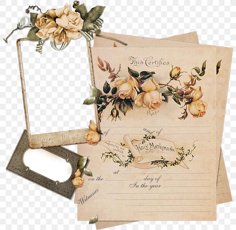 Marriage Certificate Wedding Marriage License Genealogy, PNG, 800x799px, Marriage Certificate, Box, Decoupage, Flower, Genealogy Download Free