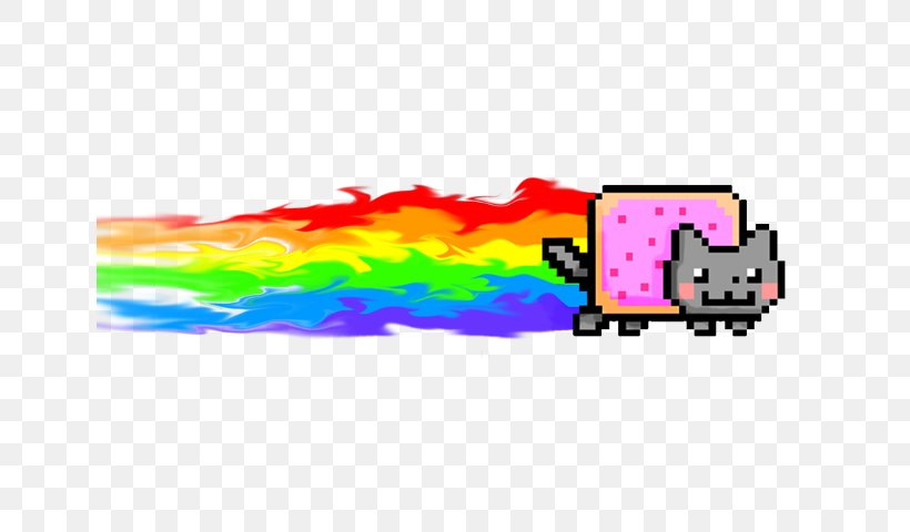 Nyan Cat Desktop Wallpaper Clip Art, PNG, 646x480px, Cat, Area, Art, Game, Magenta Download Free