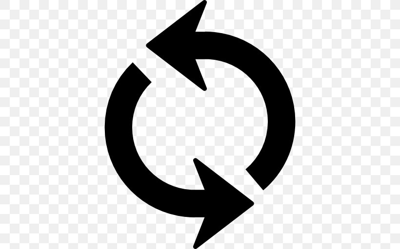 Recycling Symbol Arrow, PNG, 512x512px, Recycling Symbol, Black And White, Computer Software, Content Management, Crescent Download Free