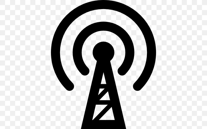 Broadcasting Tower Clip Art, PNG, 512x512px, Broadcasting, Area, Black And White, Brand, Human Behavior Download Free
