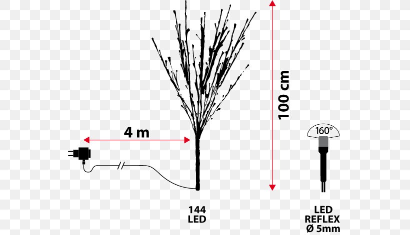 Light-emitting Diode Branch White Color, PNG, 550x471px, Light, Black And White, Branch, Brand, Cable Download Free