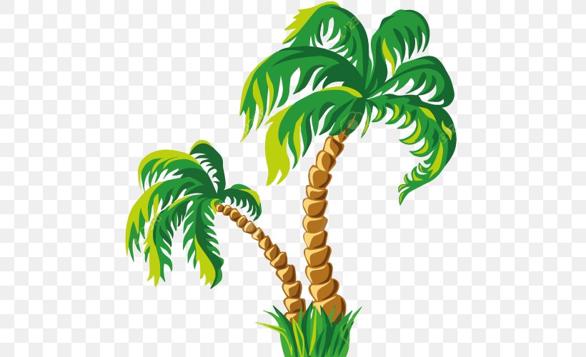 Palm Trees Stock Photography Vector Graphics Clip Art Image, PNG, 500x500px, Palm Trees, Arecales, Botany, Cartoon, Coconut Download Free