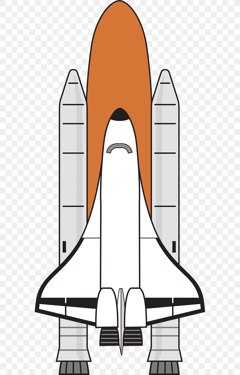 Space Shuttle Spacecraft Clip Art, PNG, 640x1280px, Space Shuttle, Area,  Artwork, Black And White, Craft Download