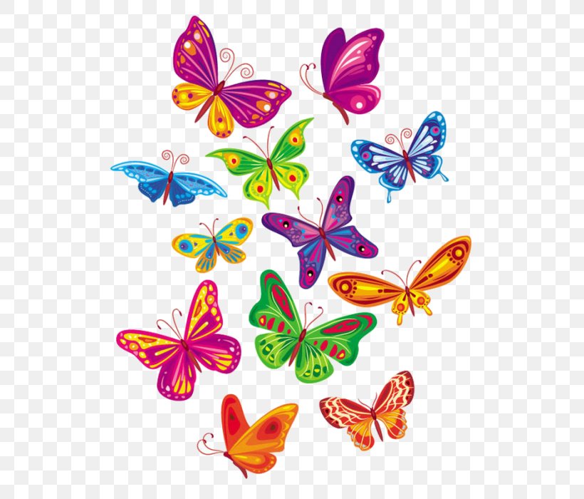 Butterfly Royalty-free Clip Art, PNG, 700x700px, Butterfly, Brush Footed Butterfly, Cartoon, Cut Flowers, Flower Download Free