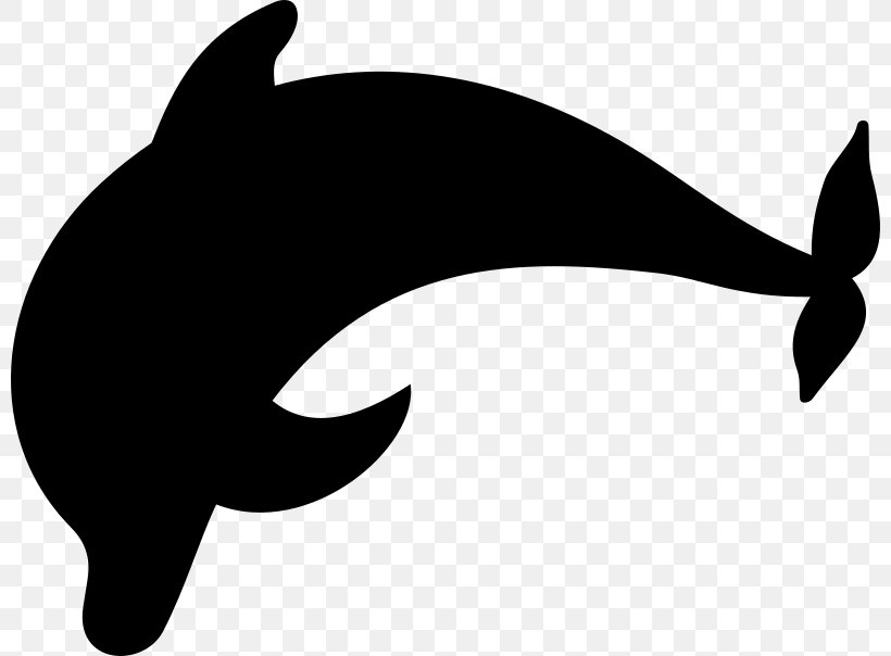 Dolphin Clip Art, PNG, 800x604px, Dolphin, Art, Black, Black And White, Carnivoran Download Free