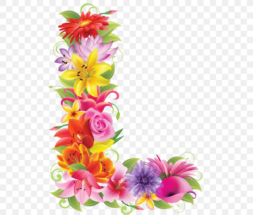 Letter English Alphabet Flower Clip Art, PNG, 506x699px, Letter, Alphabet, Artificial Flower, Cut Flowers, English Alphabet Download Free
