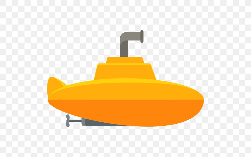 Submarine, PNG, 512x512px, Submarine, Android, Computer Monitors, Orange, Yellow Download Free