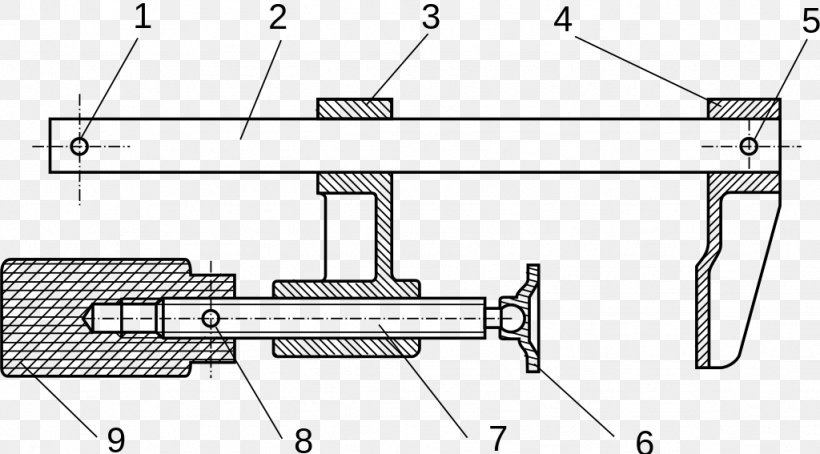 Technical Drawing Dessin D'ensemble Linkage Clamp, PNG, 1024x567px, Technical Drawing, Area, Artwork, Auto Part, Black And White Download Free