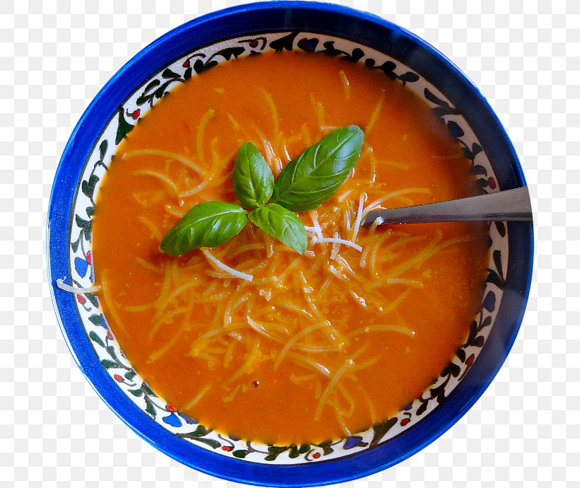 Tomato Soup Vegetarian Cuisine Food Dish, PNG, 690x690px, Tomato Soup, Dish, Food, Garnish, La Quinta Inns Suites Download Free