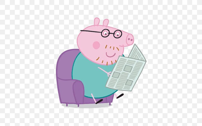 Daddy Pig George Pig Mummy Pig Miss Rabbit, PNG, 512x512px, Daddy Pig, Animated Cartoon, Birthday, Child, Family Download Free