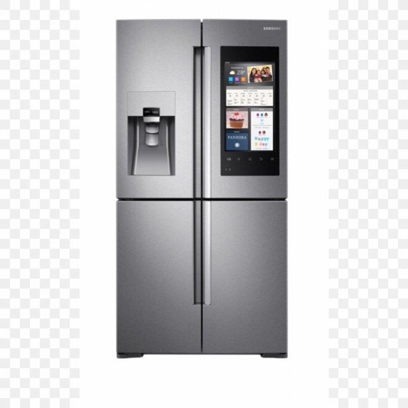Refrigerator Samsung Family Hub RF56M9540 Home Appliance Frigidaire Gallery FGHB2866P, PNG, 1000x1000px, Refrigerator, Door, Drawer, Energy Star, Freezers Download Free
