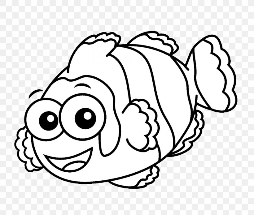 Coloring Book Fish Drawing, PNG, 990x840px, Watercolor, Cartoon, Flower, Frame, Heart Download Free