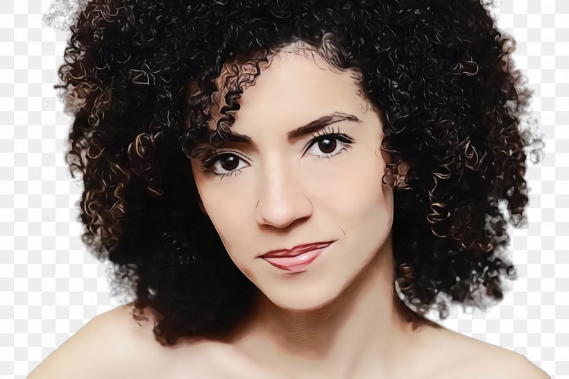 Hair Face Hairstyle Afro Eyebrow, PNG, 2448x1632px, Watercolor, Afro, Beauty, Black Hair, Chin Download Free