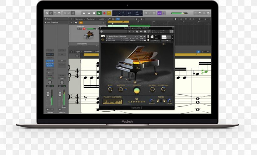 MacBook Pro Piano C. Bechstein Computer Software Electronics, PNG, 1000x604px, Macbook Pro, Brand, C Bechstein, Computer Software, Digital Data Download Free