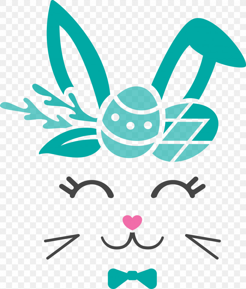 Easter Bunny Easter Day Cute Rabbit, PNG, 2557x3000px, Easter Bunny, Cute Rabbit, Easter Day, Green, Head Download Free