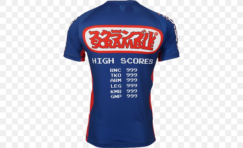 Sports Fan Jersey T-shirt Rash Guard Logo, PNG, 500x500px, Sports Fan Jersey, Active Shirt, Battle City, Blue, Brand Download Free