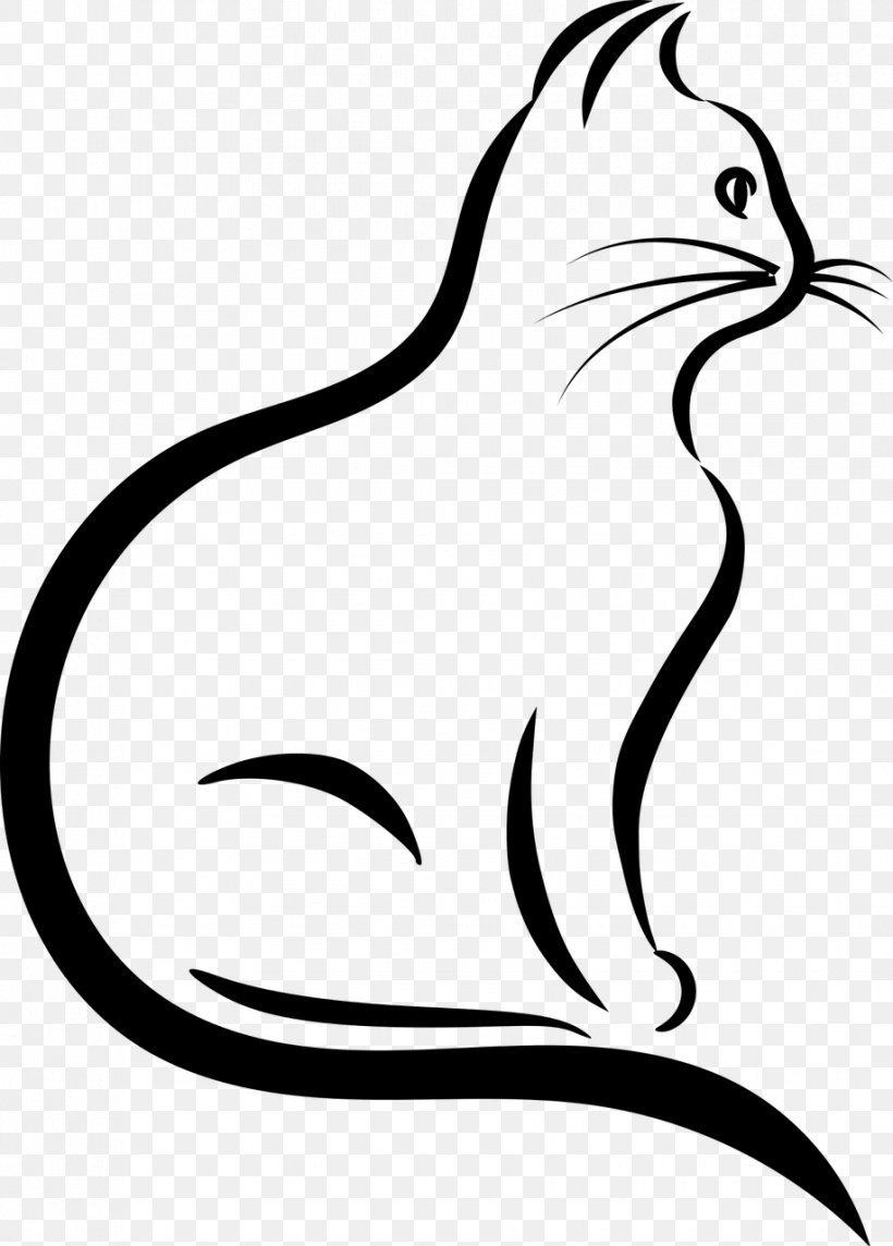 Cat Silhouette Drawing Clip Art, PNG, 917x1280px, Cat, Artwork, Beak, Black, Black And White Download Free