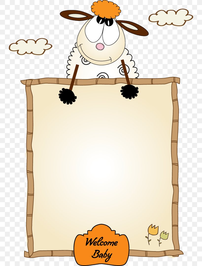 Picture Frame Cartoon Royalty-free, PNG, 748x1079px, Picture Frame, Art, Bird, Cartoon, Cattle Like Mammal Download Free