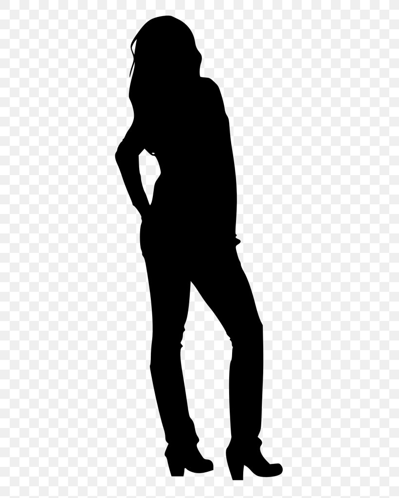 Silhouette Clip Art Human Vector Graphics, PNG, 389x1024px, Silhouette, Blackandwhite, Cartoon, Human, Leg Download Free