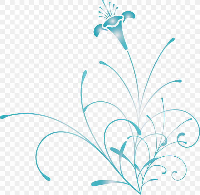 Aqua Leaf Turquoise Teal Plant, PNG, 3000x2921px, Easter Flower, Aqua, Flower, Leaf, Line Download Free