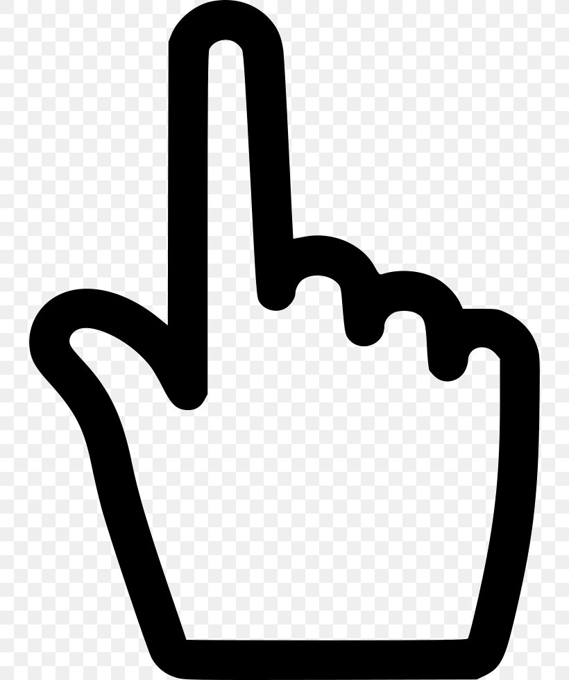 Cursor Pointer Finger, PNG, 736x980px, Cursor, Area, Black And White, Finger, Hand Download Free