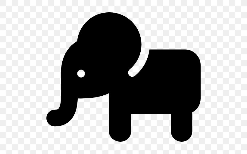 Baby Elephant, PNG, 512x512px, Toy, African Elephant, Animal, Black, Black And White Download Free