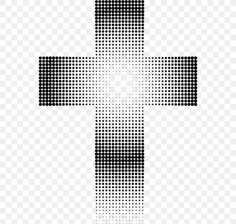 Halftone Christian Cross Clip Art, PNG, 552x776px, Halftone, Black And White, Brand, Christian Cross, Cross Download Free