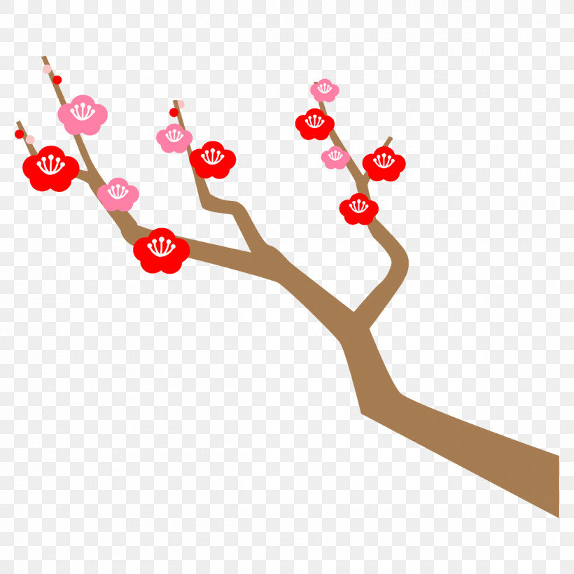 Plum Branch Plum Winter Flower, PNG, 1200x1200px, Plum Branch, Blossom, Branch, Flower, Plant Download Free