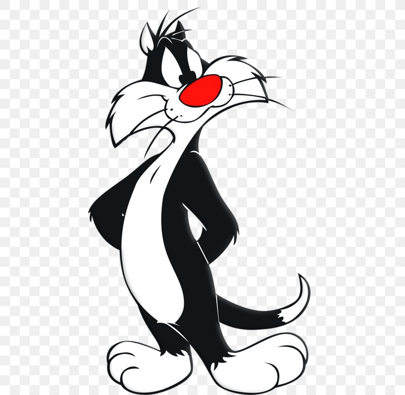 Sylvester Jr. Tweety Penelope Pussycat Bugs Bunny, PNG, 463x800px, Sylvester, Animated Film, Art, Artwork, Black Download Free