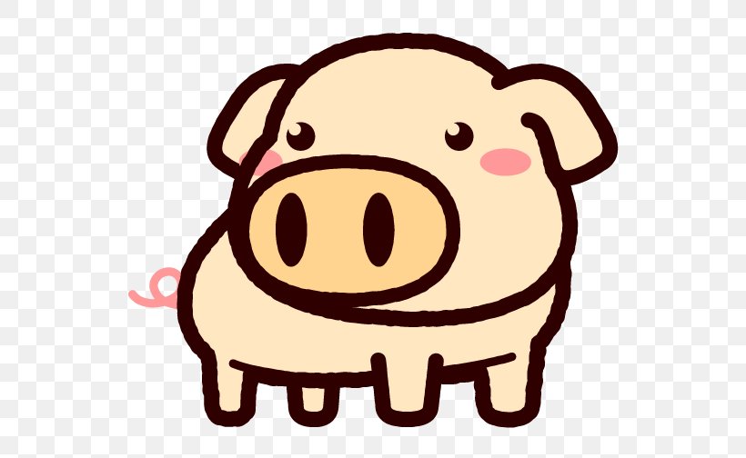 Domestic Pig Tonkatsu Clip Art, PNG, 592x504px, Domestic Pig, Animal, Canidae, Cartoon, Dog Like Mammal Download Free