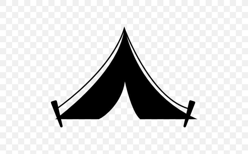 Tent Camping Clip Art, PNG, 512x512px, Tent, Black, Black And White, Brand, Building Download Free