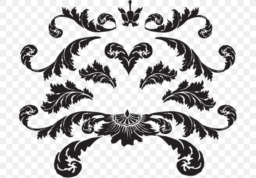 Decoupage Ornament Drawing Pattern Stencil, PNG, 699x569px, Decoupage, Art, Beautiful Origami, Black And White, Drawing Download Free