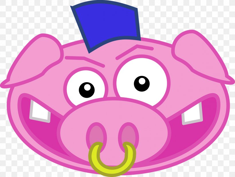 Domestic Pig Clip Art, PNG, 2400x1811px, Domestic Pig, Blog, Cartoon, Facebook, Magenta Download Free