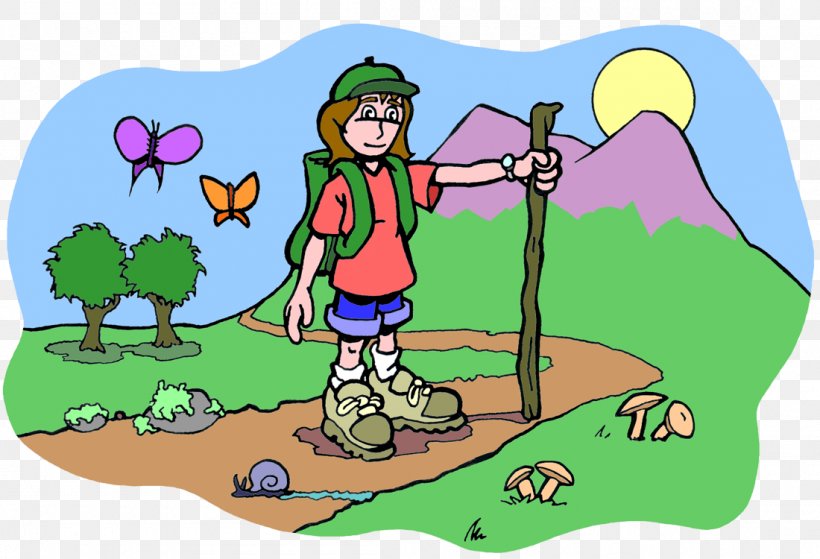 Hiking Cartoon Child Clip Art, PNG, 1100x750px, Hiking, Area, Art, Artwork,  Cartoon Download Free