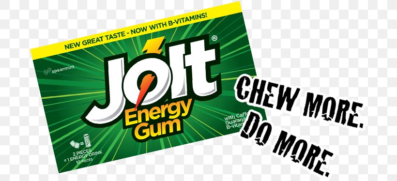 Jolt Cola Chewing Gum Energy Drink Energy Shot, PNG, 697x374px, Jolt Cola, Advertising, Banner, Brand, Caffeinated Drink Download Free