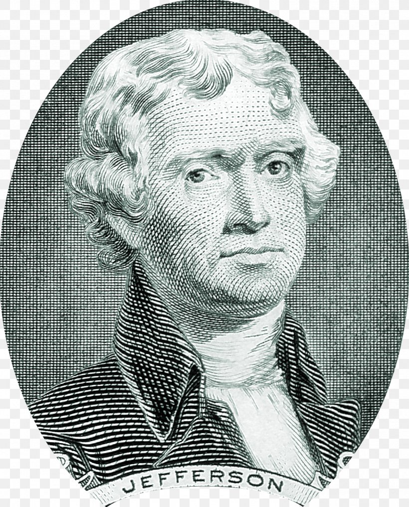 Thomas Jefferson United States Two-dollar Bill United States One-dollar Bill United States Dollar, PNG, 1485x1842px, Thomas Jefferson, Alexander Hamilton, Banknote, Black And White, Cash Download Free